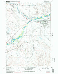 Lovell Wyoming Historical topographic map, 1:24000 scale, 7.5 X 7.5 Minute, Year 1966