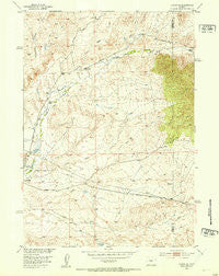 Lysite SE Wyoming Historical topographic map, 1:24000 scale, 7.5 X 7.5 Minute, Year 1952