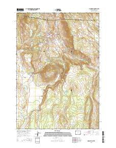 Mammoth Wyoming Current topographic map, 1:24000 scale, 7.5 X 7.5 Minute, Year 2015
