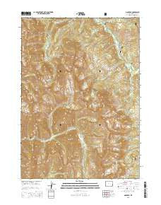 Man Peak Wyoming Current topographic map, 1:24000 scale, 7.5 X 7.5 Minute, Year 2015