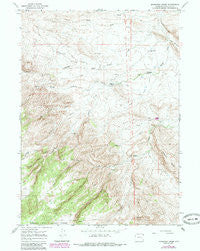 Maneater Creek Wyoming Historical topographic map, 1:24000 scale, 7.5 X 7.5 Minute, Year 1964