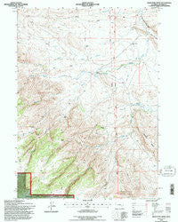 Maneater Creek Wyoming Historical topographic map, 1:24000 scale, 7.5 X 7.5 Minute, Year 1992