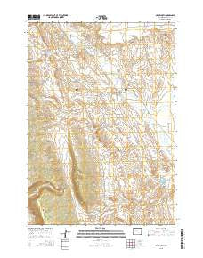 Mayoworth Wyoming Current topographic map, 1:24000 scale, 7.5 X 7.5 Minute, Year 2015