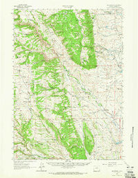 Mayoworth Wyoming Historical topographic map, 1:62500 scale, 15 X 15 Minute, Year 1963
