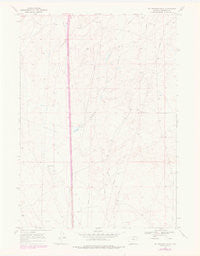 McPherson Draw Wyoming Historical topographic map, 1:24000 scale, 7.5 X 7.5 Minute, Year 1968
