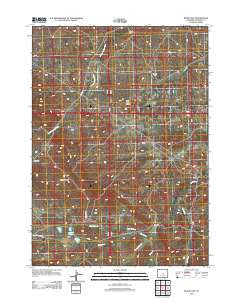 McRae Gap Wyoming Historical topographic map, 1:24000 scale, 7.5 X 7.5 Minute, Year 2012