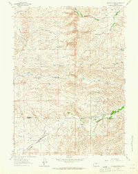 Mc Donald Ranch Wyoming Historical topographic map, 1:24000 scale, 7.5 X 7.5 Minute, Year 1962