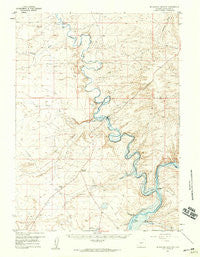 Mc Kinnon Junction Wyoming Historical topographic map, 1:62500 scale, 15 X 15 Minute, Year 1957