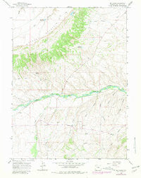Mc Kinnon Wyoming Historical topographic map, 1:24000 scale, 7.5 X 7.5 Minute, Year 1964