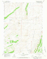Meadow Draw Wyoming Historical topographic map, 1:24000 scale, 7.5 X 7.5 Minute, Year 1965