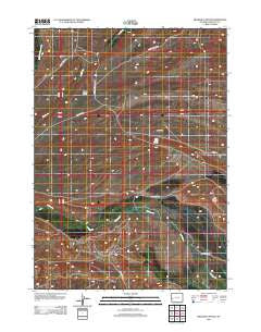 Meadow Canyon Wyoming Historical topographic map, 1:24000 scale, 7.5 X 7.5 Minute, Year 2012