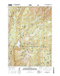Meadowlark Lake Wyoming Current topographic map, 1:24000 scale, 7.5 X 7.5 Minute, Year 2015