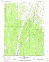 Meeks Cabin Reservoir Wyoming Historical topographic map, 1:24000 scale, 7.5 X 7.5 Minute, Year 1965