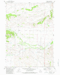 Merna Wyoming Historical topographic map, 1:24000 scale, 7.5 X 7.5 Minute, Year 1980