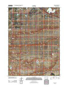 Miller Wyoming Historical topographic map, 1:24000 scale, 7.5 X 7.5 Minute, Year 2012