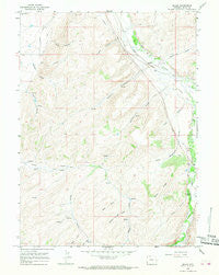 Millis Wyoming Historical topographic map, 1:24000 scale, 7.5 X 7.5 Minute, Year 1965