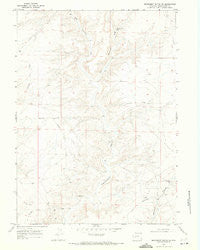 Monument Butte NE Wyoming Historical topographic map, 1:24000 scale, 7.5 X 7.5 Minute, Year 1968