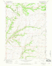 Monument Hill Wyoming Historical topographic map, 1:24000 scale, 7.5 X 7.5 Minute, Year 1966