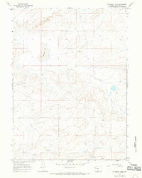 Monument Lake Wyoming Historical topographic map, 1:24000 scale, 7.5 X 7.5 Minute, Year 1966