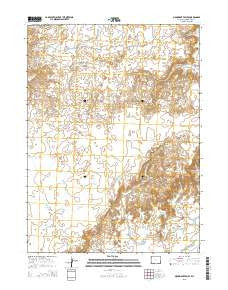 Monument Valley Wyoming Current topographic map, 1:24000 scale, 7.5 X 7.5 Minute, Year 2015