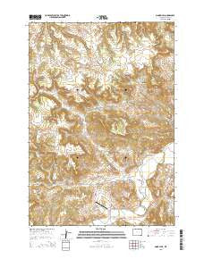 Moore Hill Wyoming Current topographic map, 1:24000 scale, 7.5 X 7.5 Minute, Year 2015