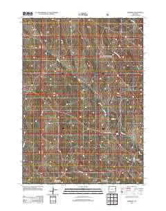 Morrisey Wyoming Historical topographic map, 1:24000 scale, 7.5 X 7.5 Minute, Year 2012