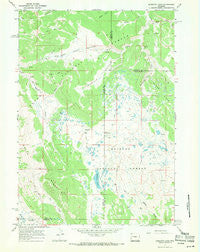 Mosquito Lake Wyoming Historical topographic map, 1:24000 scale, 7.5 X 7.5 Minute, Year 1967