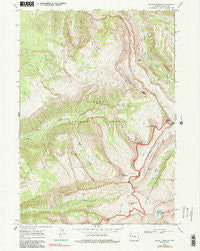 Mount Bannon Wyoming Historical topographic map, 1:24000 scale, 7.5 X 7.5 Minute, Year 1968