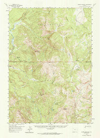 Mount Hancock Wyoming Historical topographic map, 1:62500 scale, 15 X 15 Minute, Year 1959