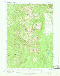Mount Holmes Wyoming Historical topographic map, 1:62500 scale, 15 X 15 Minute, Year 1958