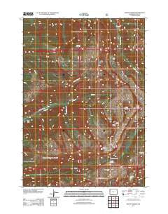 Mount Bannon Wyoming Historical topographic map, 1:24000 scale, 7.5 X 7.5 Minute, Year 2012