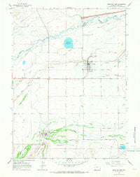 Mountain View Wyoming Historical topographic map, 1:24000 scale, 7.5 X 7.5 Minute, Year 1964
