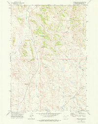 Moyer Springs Wyoming Historical topographic map, 1:24000 scale, 7.5 X 7.5 Minute, Year 1971