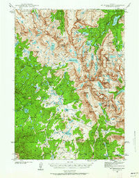 Mt Bonneville Wyoming Historical topographic map, 1:62500 scale, 15 X 15 Minute, Year 1938