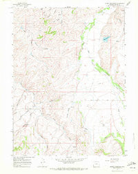 Myers Reservoir Wyoming Historical topographic map, 1:24000 scale, 7.5 X 7.5 Minute, Year 1965