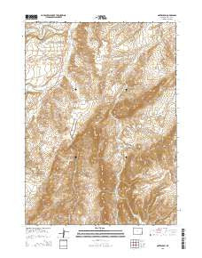 Natwick SW Wyoming Current topographic map, 1:24000 scale, 7.5 X 7.5 Minute, Year 2015
