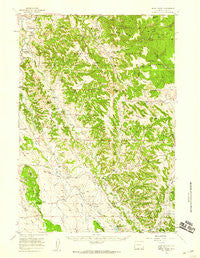 Nefsy Divide Wyoming Historical topographic map, 1:62500 scale, 15 X 15 Minute, Year 1957