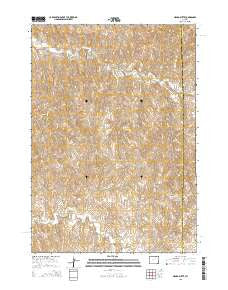 Negro Butte Wyoming Current topographic map, 1:24000 scale, 7.5 X 7.5 Minute, Year 2015