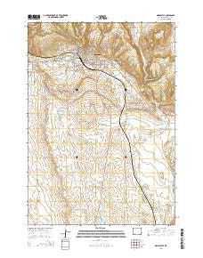 Newcastle Wyoming Current topographic map, 1:24000 scale, 7.5 X 7.5 Minute, Year 2015