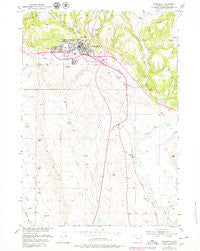 Newcastle Wyoming Historical topographic map, 1:24000 scale, 7.5 X 7.5 Minute, Year 1951