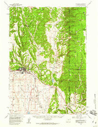Newcastle Wyoming Historical topographic map, 1:62500 scale, 15 X 15 Minute, Year 1958