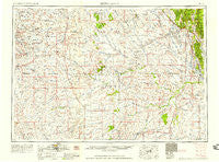 Newcastle Wyoming Historical topographic map, 1:250000 scale, 1 X 2 Degree, Year 1958