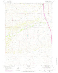 Nimmo Ranch Wyoming Historical topographic map, 1:24000 scale, 7.5 X 7.5 Minute, Year 1962