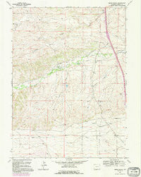 Nimmo Ranch Wyoming Historical topographic map, 1:24000 scale, 7.5 X 7.5 Minute, Year 1962