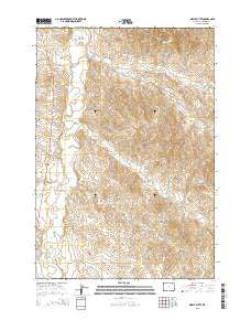 Nipple Butte Wyoming Current topographic map, 1:24000 scale, 7.5 X 7.5 Minute, Year 2015