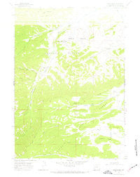 Noble Basin Wyoming Historical topographic map, 1:24000 scale, 7.5 X 7.5 Minute, Year 1967
