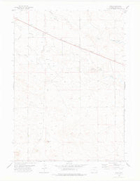 Node Wyoming Historical topographic map, 1:24000 scale, 7.5 X 7.5 Minute, Year 1978