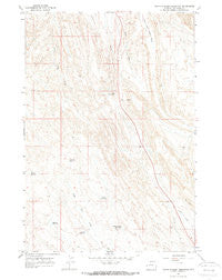 North Emblem Reservoir Wyoming Historical topographic map, 1:24000 scale, 7.5 X 7.5 Minute, Year 1966