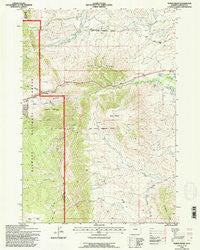 North Ridge Wyoming Historical topographic map, 1:24000 scale, 7.5 X 7.5 Minute, Year 1993