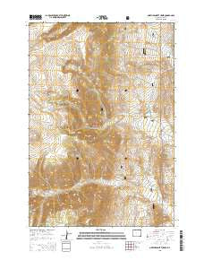 North Bennett Creek Wyoming Current topographic map, 1:24000 scale, 7.5 X 7.5 Minute, Year 2015